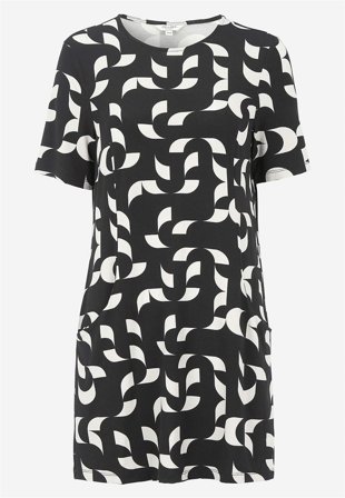 Cellbes of Sweden - Mönstrad tunika med fickor - svart / mönstrad - för damer - 46/48