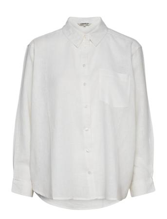 Onltokyo L/S Linen Blend Shirt Pnt White ONLY