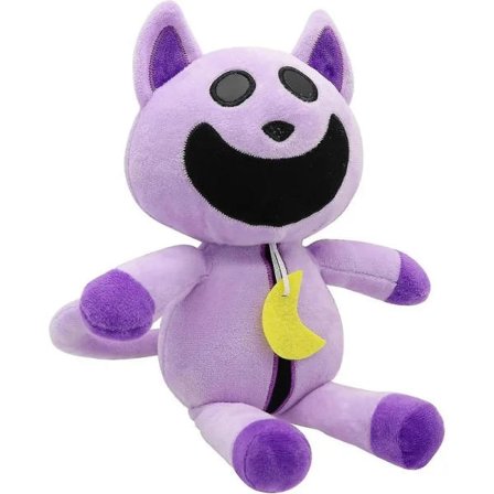 CatNap Poppy Playtime, 30 cm, Smilende Critter, CatNap Plysj, Morsom Smilende Critter, Plysjdyr for fans, Gutter, Jenter