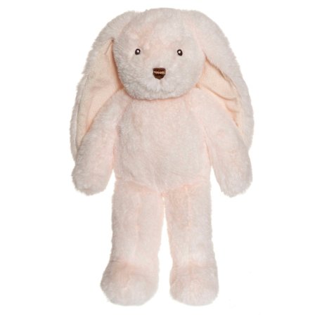 Rosa plyschkanin, 30 cm, miljövänlig, maskintvättbar