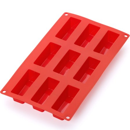 Lékué Minikager silikonform 9 huller, rød | KitchenOne