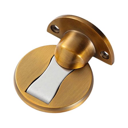 JiaWei Magnetisk Dørstopper Gulvmontering Vægbeskytter Boring Selvklæbende Dørstopper til Beskyttelse af Vægge yWa [DB] guld