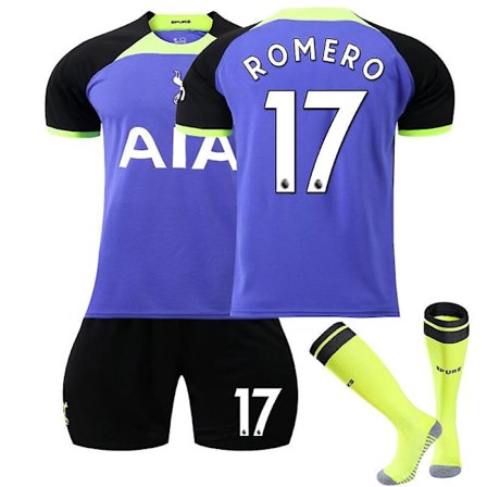 -23 Tottenham Bortedraktsett #7 #9 Skjorte Fotballuniform for Voksne Barn