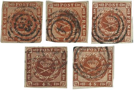 Danmark 1858 - AFA 7 - Stemplet