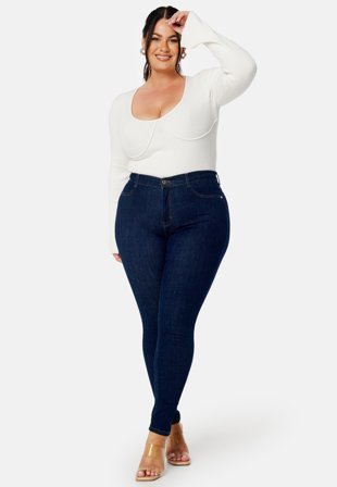 BUBBLEROOM Bianca Superstretch Midnight blue Klær