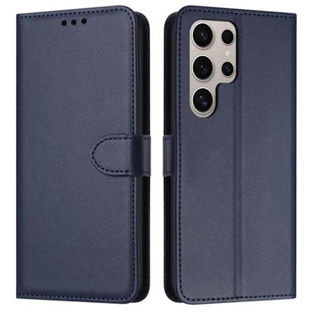 Samsung Galaxy S25 Ultra Wallet Cover with Strap - Blue