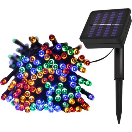 Solcelledrevet fe lys utendørs vanntett LED fe lysstreng girlander julefest bryllupsdekorasjonslys-5M20LEDS