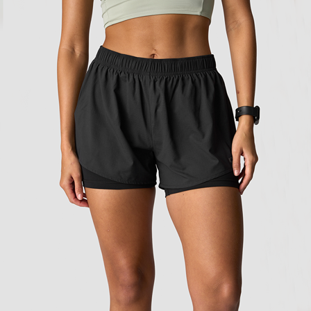 ICANIWILL Mirage 2-in-1 Shorts Svart