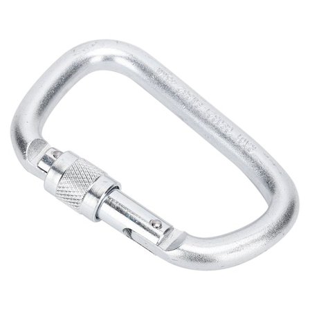 45KN D-formet klatrekarabinhage Kulstofstål Sikkerhedsspænde til Rappelling Redninger Udendørs Gadgets