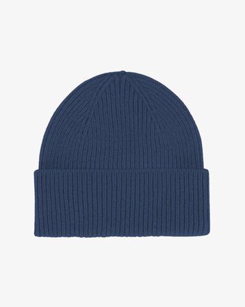 Merino Wool Beanie - Petrol Blue - Male - One Size