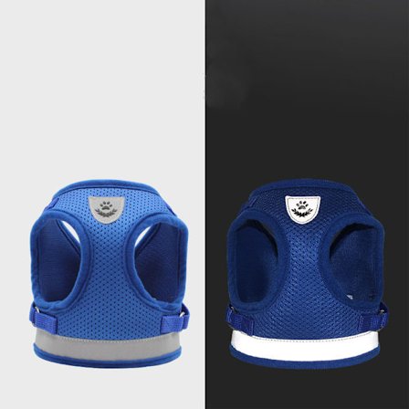 *Hunde sele, vest stil hund snor, reflekterende åndbar hund reb, blå XS*