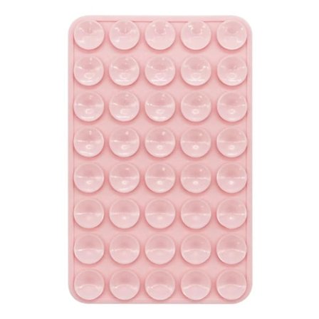 Silicone Sugeringskop Telefon Case Mount Dobbeltsidet, Telefon Tilbehør Håndfri Stærk Greb Holder til Selfies og Videoer farve:Pink