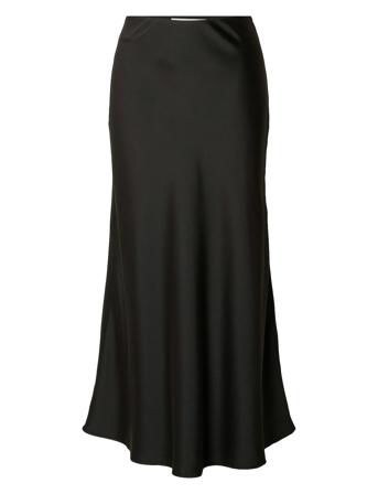 Slflena Hw Ankle Skirt Noos Black Selected Femme