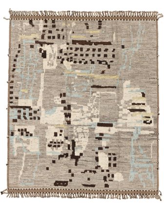 Handgeknüpft Berber Stil Teppich 252X294 Orange/Braun