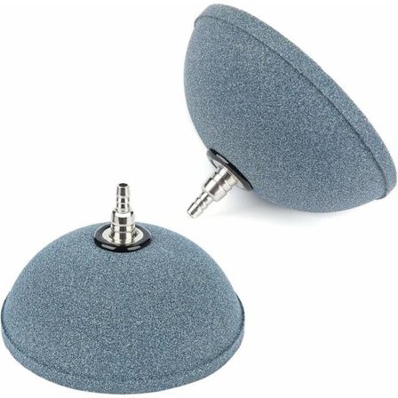 Akvarie 10cm Brød Luftsten Boble Diffuser Udløsningsværktøj til Luftpumper Fisketanke Spande Damme og Reservoirs DWC-2 Pakke KLB