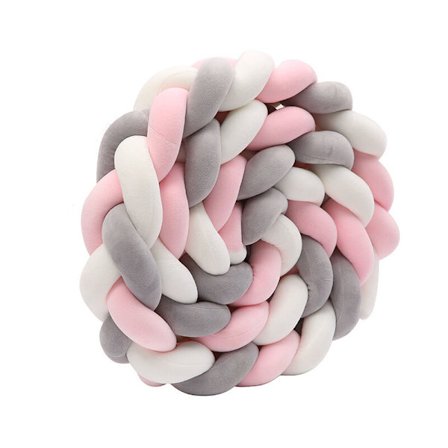 Flätat spjälskydd - Mjukt 2M baby spjälskydd idealiskt för din bebis säkerhet