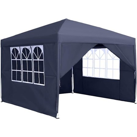 Fällbar tonnellik - YUENFONG - 3 x 3 m - Vattentät - UV-skydd - 4 sidopaneler