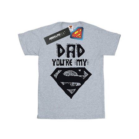 DC Comics Herr Superman Super Dad T-shirt XXL Sports Grey