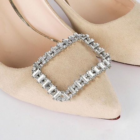 2 stk Skoklemme skinnende dekorative klips STIL 3 STIL 3