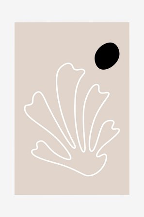 Malerifabrikken - Poster The Leaf 2 - Beige - Posters - Fra Homeroom