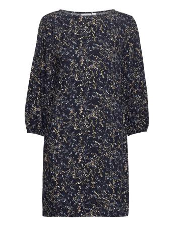 U6010, Woven Dress S/S Blue Saint Tropez