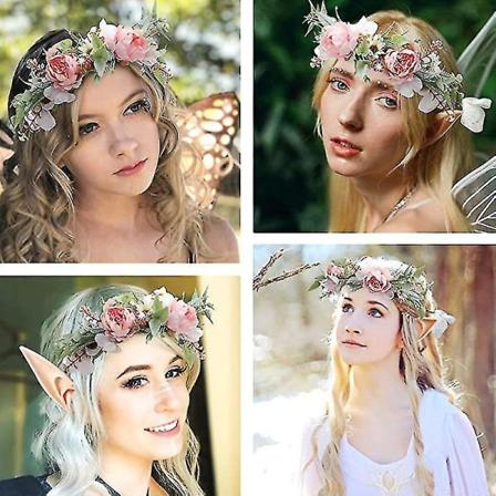 Silikonigelit Elfien Korvat Cosplay-Tarvikkeet Elfien Korvat Pixie Pukeutumispuvut Pehmeät Terävät Goblin-Korvat Cosplay Halloween-Puolueen 