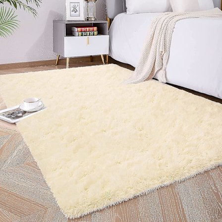 Tflycq Soft Fluffy Area Mattor För Sovrum Barnrum Plysch Shaggy Nursery Matta Furry Throw Mattor För Pojkar Flickor, College Sovsal Fuzzy Mattor 