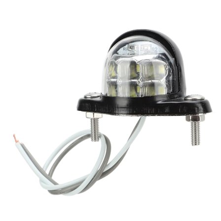 Universaali LED-rekisterikilven valo, korkea kirkkaus, 6 SMD-valkoista valoa pakettiautoille ja perävaunuille