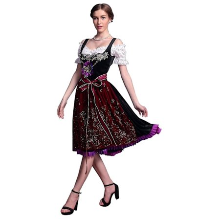 Oktoberfest-kostyme for kvinner, bayersk ølfestivalkjole, Masqu
