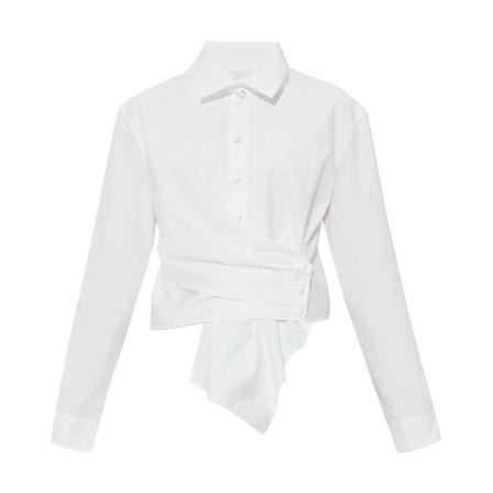 Tory Burch Draped shirt , Wit , Dames , Maat: 2XS
