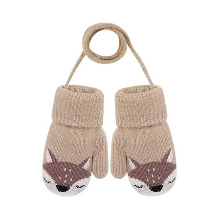 Baby gutter jenter vinter strikkede hansker varme for barn