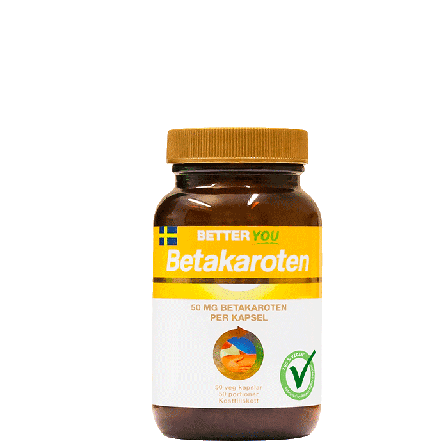 Better You Betakaroten 50 mg 50 kapslar