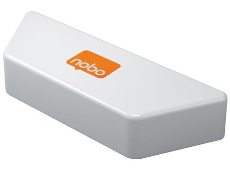NOBO Whiteboardsudd, Premium, magnetiskt, vit, 228 x 89 x 40 mm - Lyreco - Kontorsmöbler och inredning - Whiteboardtavlor och tillbehör - Taveltorkare