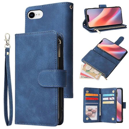 Til iPhone 16e Wallet Case CASEME 013 Series PU Læder Telefon Cover Stativ