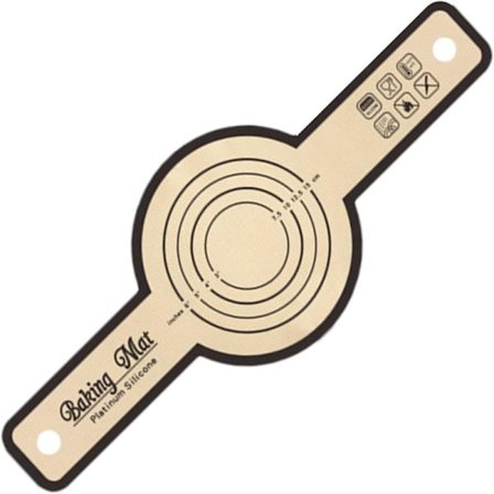 Dejrullematte, silikone dejmatte | Foldbar silikone brødløfter Brødbagningsmåtte, Æltningsrullematte Silikone brødmåtte med præcis skala