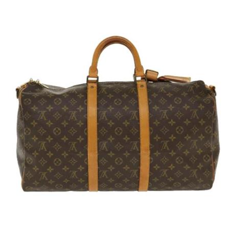 Louis Vuitton Vintage, Pre-owned Canvas travel-bags Bruin, Dames, Maat:ONE Size,leer