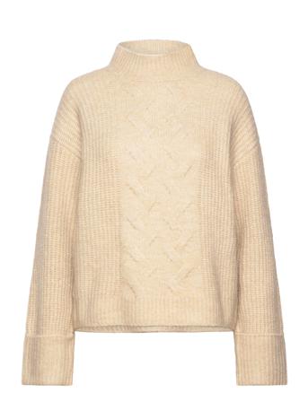 Mschchastine Peggy M Pullover Tops Knitwear Jumpers Cream MSCH Copenhagen