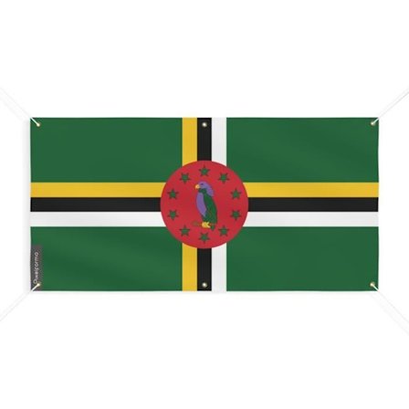 Dominican lippu 6 silmukkaa 130x260cm polyesteriä