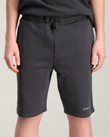 Lyle & Scott Script Embroidered Sweat Short Grå Shorts Dreng - Kids Brand Store