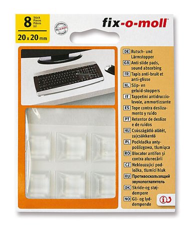 FIX-O-MOLL ANTISKLIPUTER TRANSPARENT 20MM
