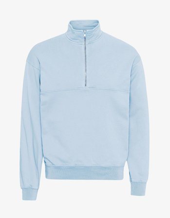 Organic Quarter Zip - Polar Blue - XL