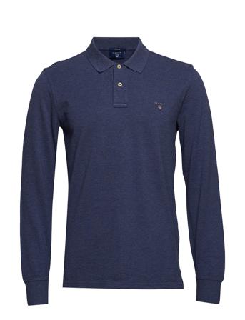 Original Pique Ls Rugger Blue GANT