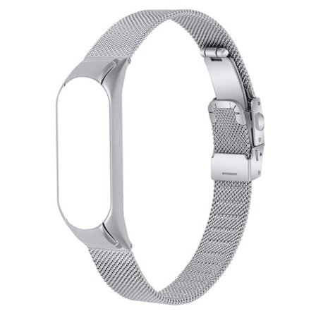 Xiaomi Mi Band 7 klockarmband i milanesiskt rostfritt stål - Silver