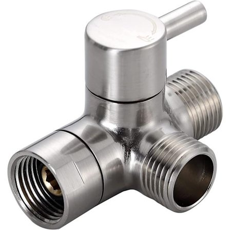 Dusjfordelerventil, 3-veis dusjsplitter, G1/2 dusjarmsfordelerventil