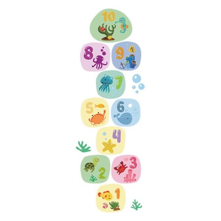 Hopscotch Game Floor Stickers 2 2
