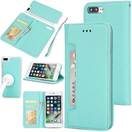 iPhone 7 Plus - Eksklusivt FLOVEME Wallet Cover Grön