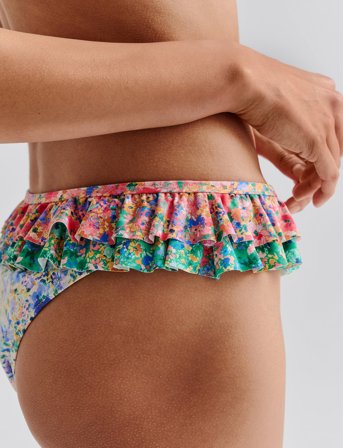 Malina Coraline Low Rise Bikini Bottom - Multi/patterned - M