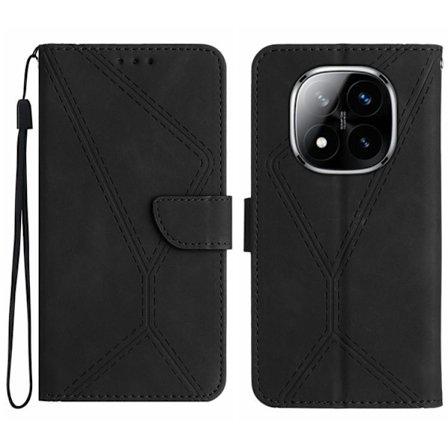 Redmi Note 14 Pro 4G - Stitchat Prägling Läderfodral