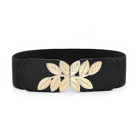 Naisten joustava vyö, vintage-joustava vyötärövyö muodikkaat leveät joustavat vyöt vyötärö