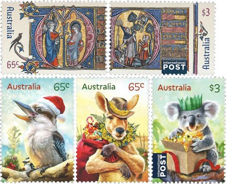 Australien - Julen 2024 - Postfrisk sæt 5v